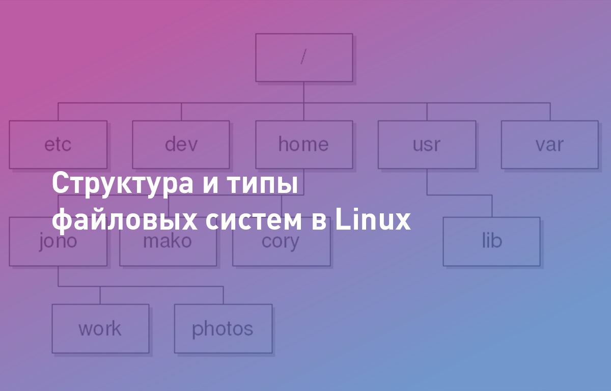 Структура и типы файловых систем в Linux