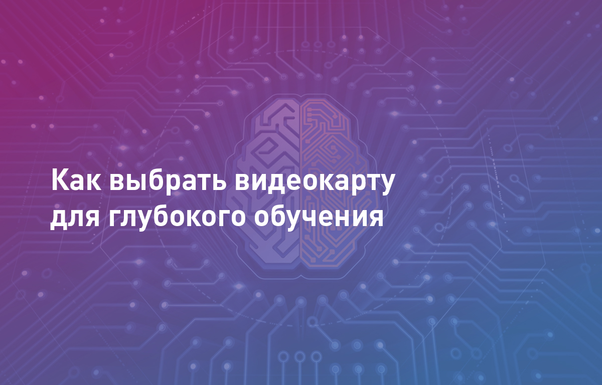 Как выбрать видеокарту для нейронных сетей и глубокого обучения