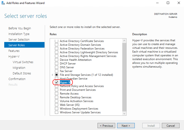 Установка Windows Hyper-V Server 2019 Установка Windows Hyper-V Server 2019