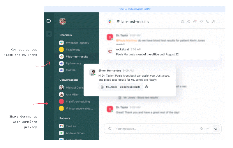 интерфейс Rocket.Chat