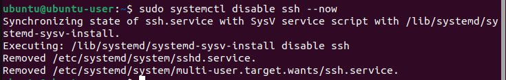 отключение OpenSSH отключение OpenSSH