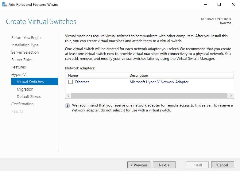Установка Windows Hyper-V Server 2019 Установка Windows Hyper-V Server 2019
