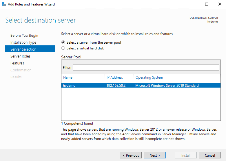 Установка Windows Hyper-V Server 2019 Установка Windows Hyper-V Server 2019